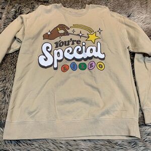 Lizzo "You're Special" The Special Tour graphic sweatshirt in a beige/tan Size L